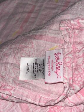 Lilly Pulitzer Pink Floral Baby Blanket